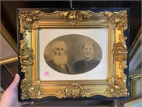 Framed Antique Picture of Couple