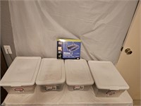 Storage Totes, Router and Electrical