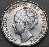 Netherlands Gulden 1939 .72 Silver