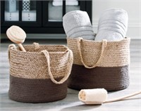 Ashley A2000436 Parrish Jute 2-Piece Basket Set