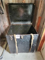 Antique steamer trunk 34" t x 29" w x 24" d