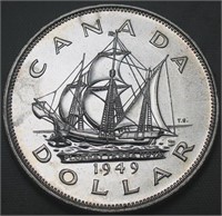 Canada Silver Dollar 1949 Uncirculated