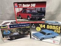 3 Model '71 Duster, '68 Dart, 1964 Dodge