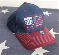 American Flag / Ram Logo Ball Cap