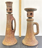 Antique Heavy Iron Jack Stands See Photos for