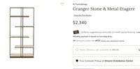 FM4017 Granger Stone  Metal Etagere