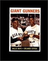 1964 Topps #306 Willie Mays/Cepeda NRMT to NM-MT+