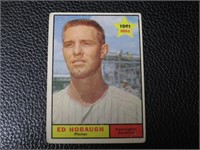 1961 TOPPS #129 ED HOBAUGH SENATORS