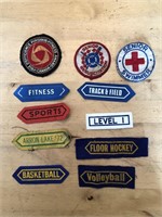 11 x Vintage SPORTS Crests, Patches