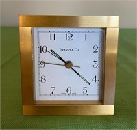 Tiffany & Co. Swiss Made Brass Clock