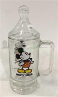 Vintage Mickey Mouse Walt Disney glass mug with