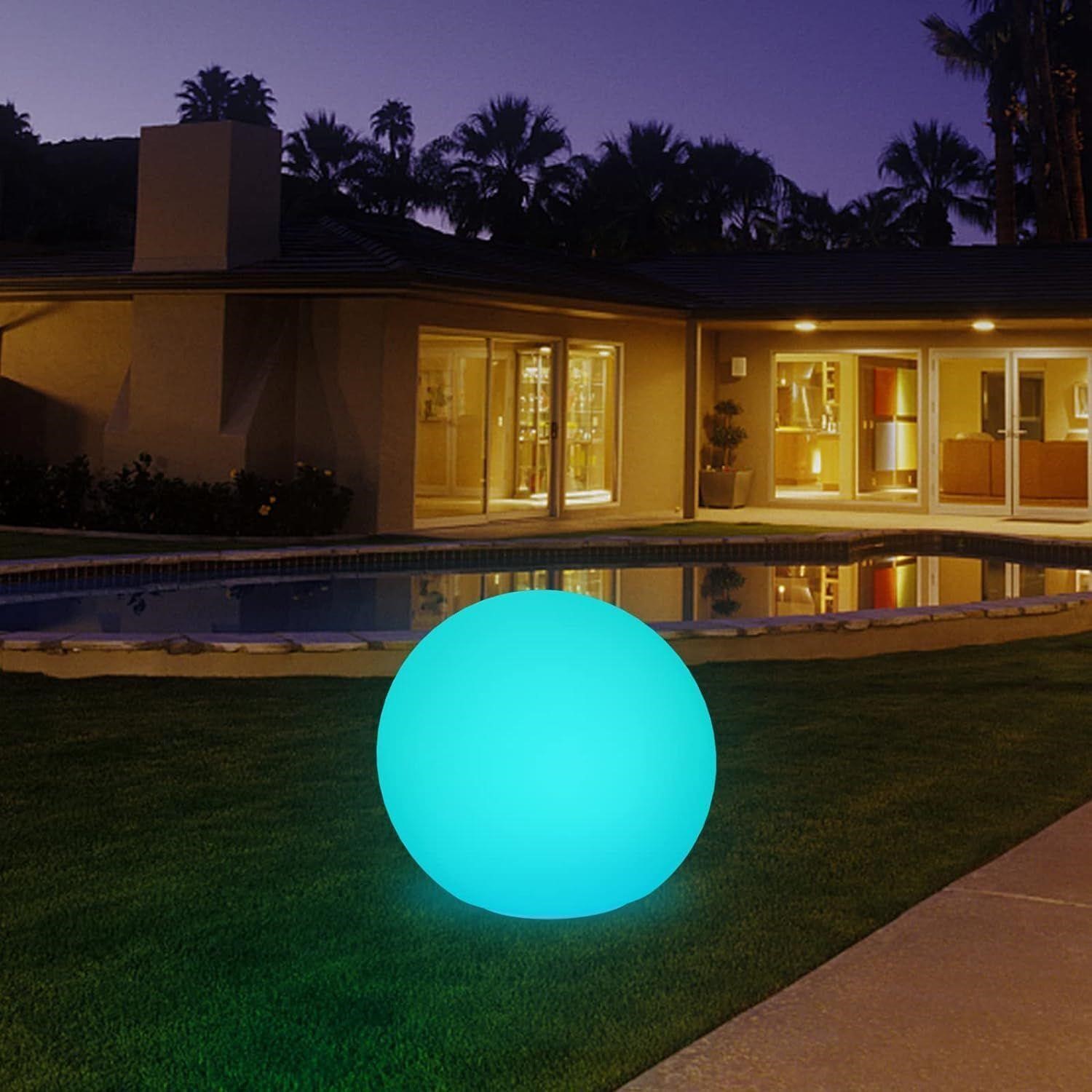 12-Inch Solar Rechargeable LED Ball Light