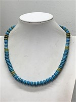 STERLING SILVER/TURQUOISE/NATURAL STONE NECKLACE