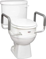 Carex 3.5" Raised Toilet Seat With Arms