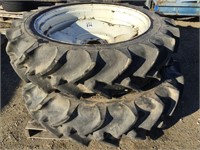 Set of (2) 13.6-38 Tractor Tires and Rims