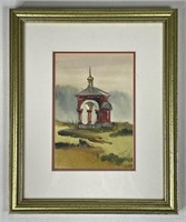 Shrine-Valaam Island Signed Water Color