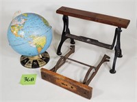 Old Store Paper Rollers & World Globe