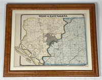 1880's West & East Galena Plat Map