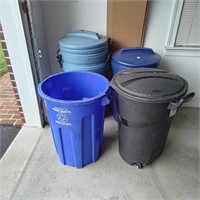 5 Waste Cans