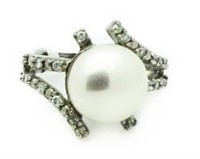 $510 Large 11-12 mm Pearl Designer Ring