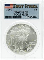 2006 MS69 First Strike Silver American Eagle