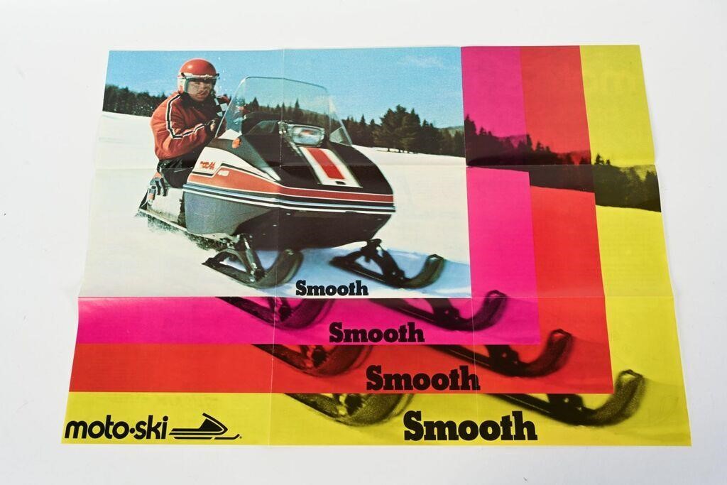 1974 MOTO-SKI BOOKLET AND POSTER