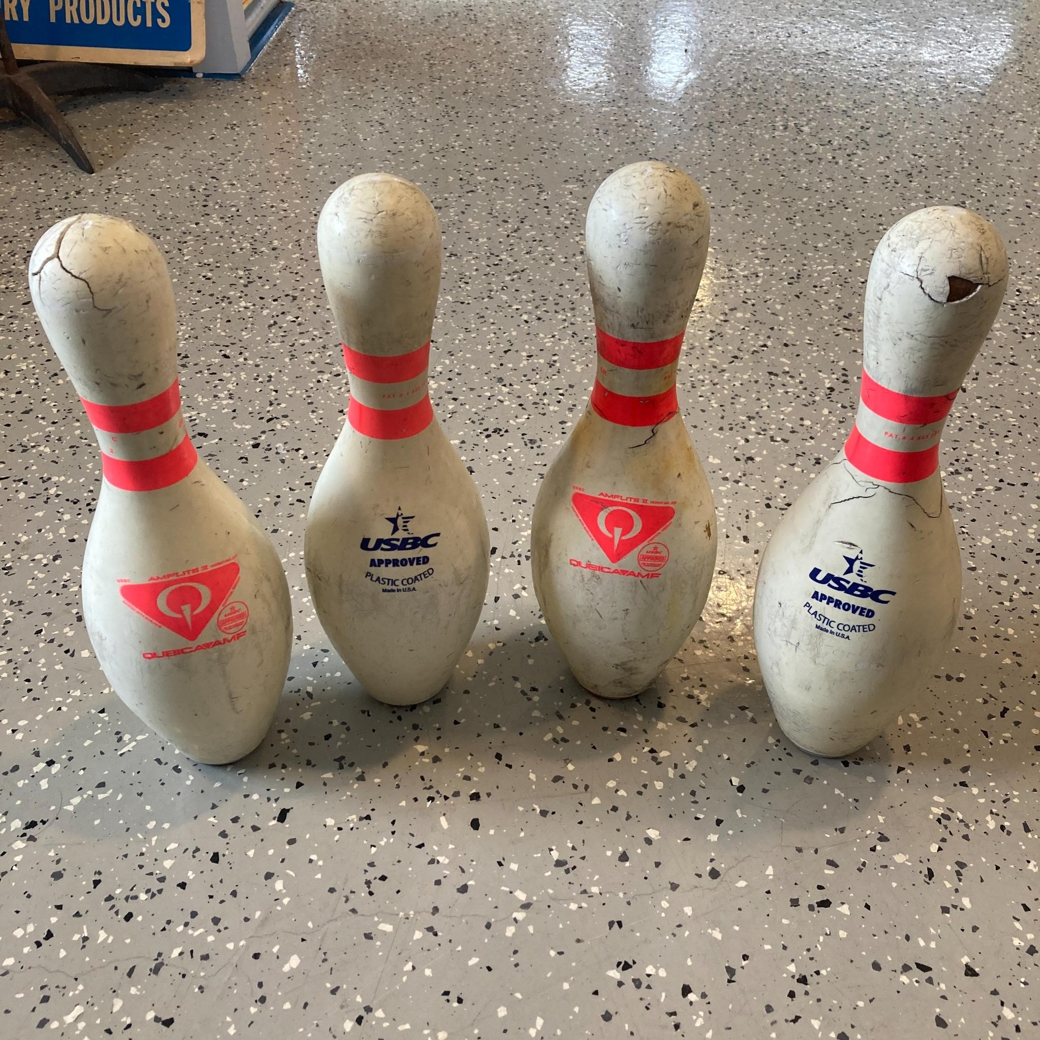 Vintage Lot of 4 Bowling Pins
