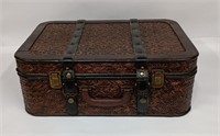 WICKER / WOOD SUITCASE