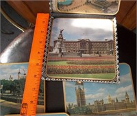 6" Retro British Souvenir Coasters