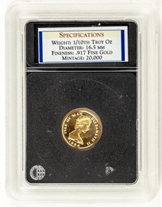 Coin Proof Gold 1984 .9999 1/10 Troy oz  Angel