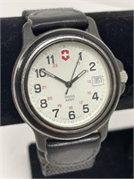 Swiss Army Watch w/ Day Canvas Wristband