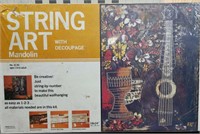 String art with decoupage - Mandolin 18x24"