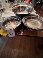 TRIO OF METAL BOWLS