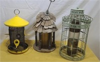 Bird feeders.