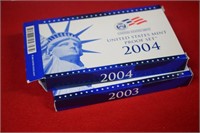 2003 & 2004 U.S. Mint Proof Sets