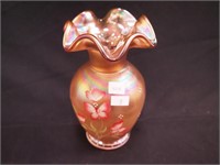 8 1/2" Fenton 95th Anniversary art glass vase in