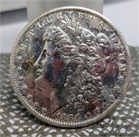 1884-O CLEANED OR POLISHED MORGAN SILVER DOLLAR