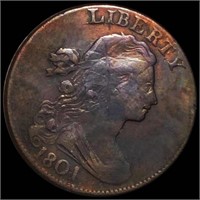 1801 Draped Bust Large Cent LIGHT CIRC