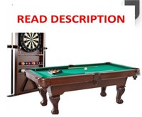 Barrington 90 Ball & Claw Leg Pool Table