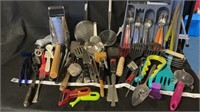 Misc lot of kitchen utensils.