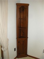 Pine Corner Cabinet  18x10x78 inches
