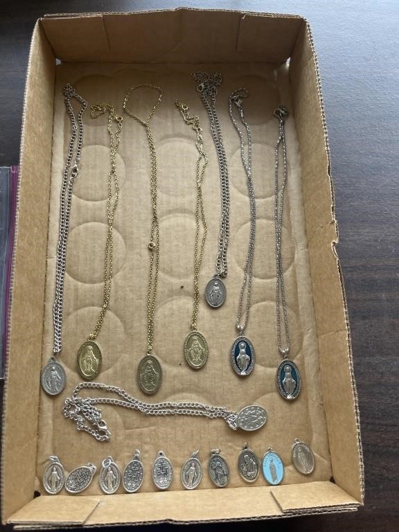 Rosary necklaces and pendants