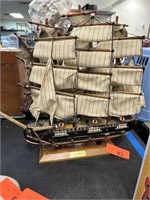 LARGE SHIP MODEL BERGANTIN SIGLO XVIII