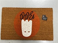 Printed coir door mat