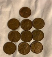 1952 D Wheat Pennies