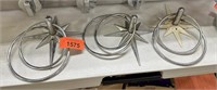 3PC MID CENTURY STARBURST TOWEL BARS