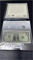 One Month Only Issue Note Barr Steel Penny All 3 M