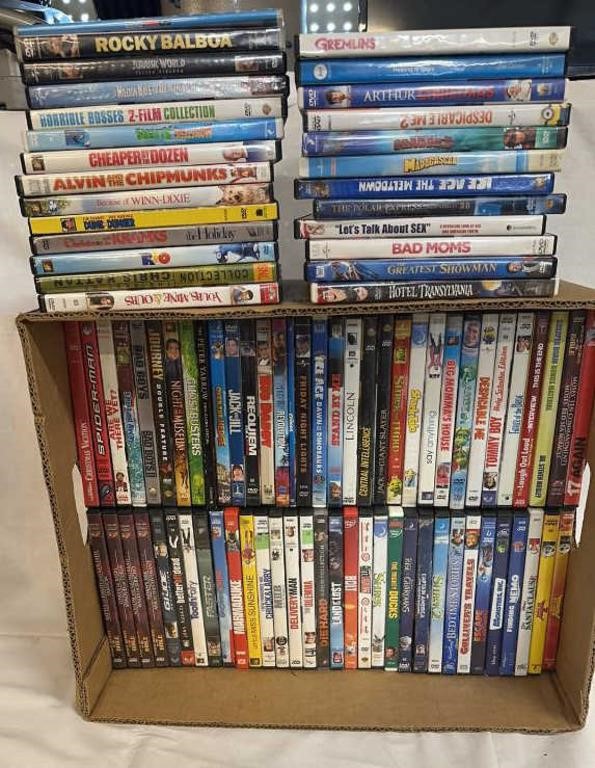 90 DVDs