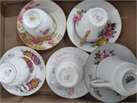 ASSORTED CUPS & SAUCERS