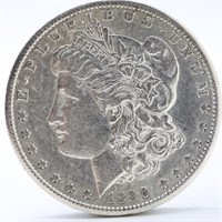 1890-S Morgan Silver Dollar   AU
